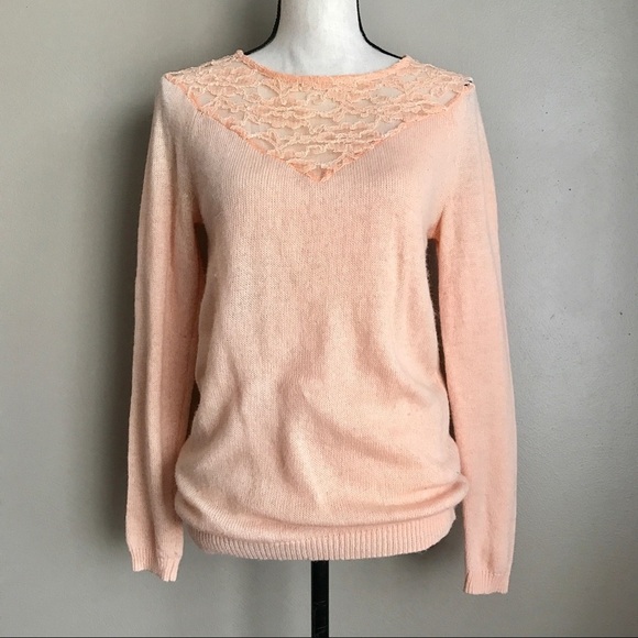 [F21] Cozy Lace Sweater - Picture 1 of 4